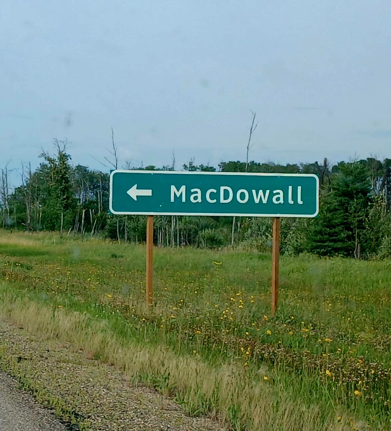 Small town post office in McDowall, Saskatchewan